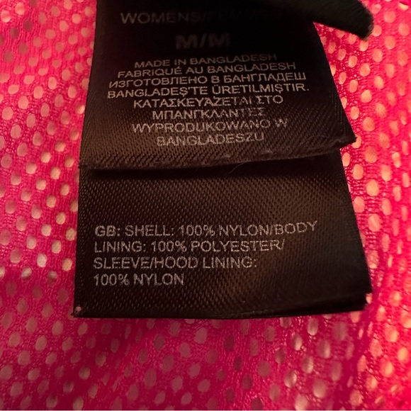 North Face Womenn Medium Blue Pink Windbreaker Rain Jacket - Picture 8 of 8